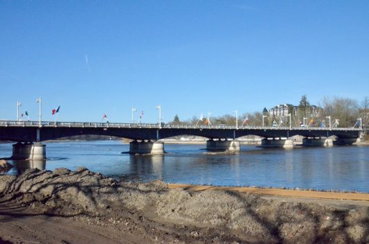 travaux chantier belles rives d'Allier pont de Bellerive