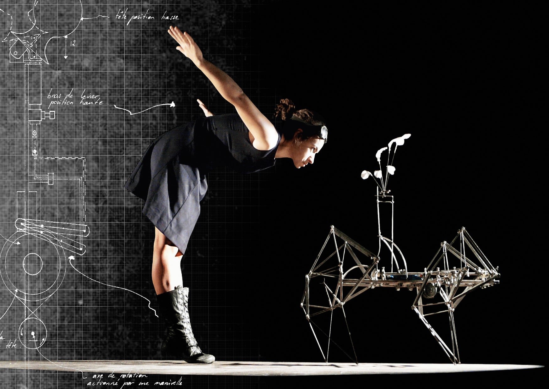Je brasse de l'air performance mécanisée par Magali Rousseau