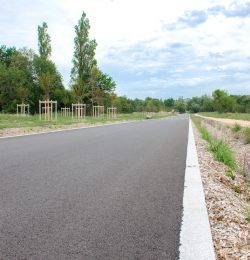 Nouvelle rue après les travaux des belles rives d'Allier