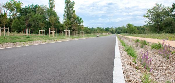 Nouvelle rue après les travaux des belles rives d'Allier