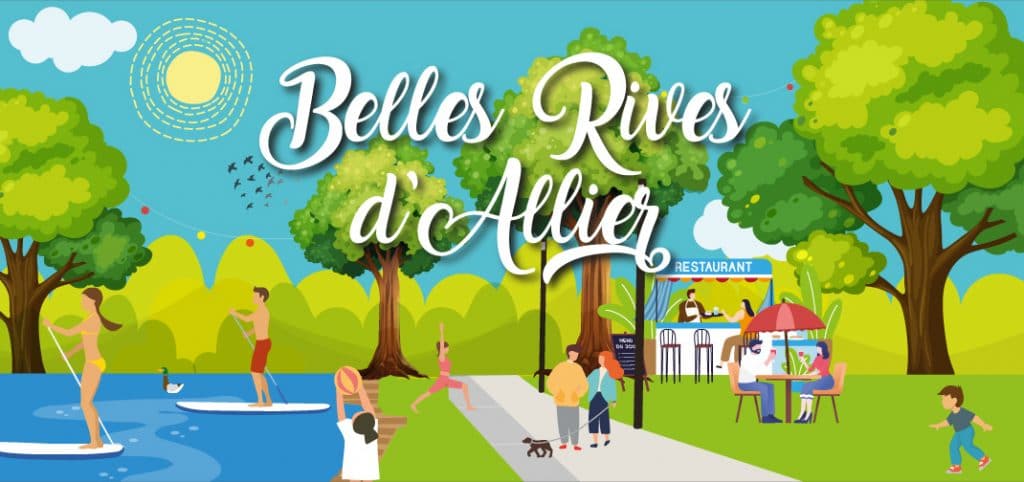 activités des belles rives d'allier 2020 guinguettes sports nautiques promenade