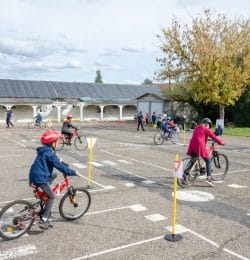 piste pédagogique de Bellerive, écoles primaires, vélos